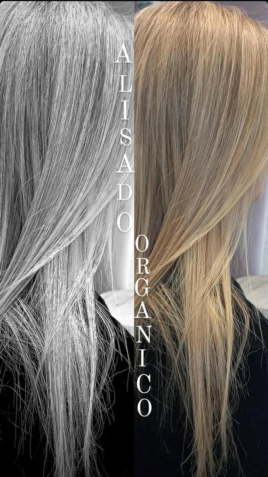 Alisado organico antes y despues